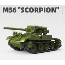 Load image into Gallery viewer, 436PCS MOC Military M56 Scorpion Tank Model Toy Building Block Brick Gift Kids DIY Set New 1:35