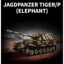 Load image into Gallery viewer, 1750PCS MOC Military Large Jagdpanzer Tiger/P Elephant Tank Destroyer Figure Model Toy Building Block Brick Gift Kids DIY Set New 1:28