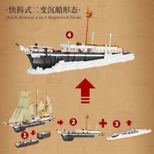 Load image into Gallery viewer, 2215PCS MOC 2in1 Large Endurance Ship Model Toy Building Block Brick Gift Kids DIY Set New