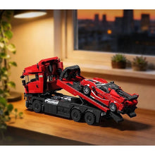 Load image into Gallery viewer, 1728PCS MOC Technic Speed Red Scania Truck Trailer Set Sports Car Model Toy Building Block Brick Gift Kids DIY Set New