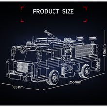 Load image into Gallery viewer, 1052PCS MOC Red Responder Fire Engine Truck Model Toy Building Block Brick Gift Kids DIY Set New