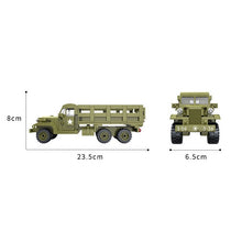 Load image into Gallery viewer, 357PCS Military WW2 CCKW-353 Truck Figure Model Toy Building Block Brick Gift Kids