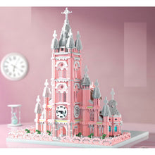 Load image into Gallery viewer, 7017PCS Architecture Pink Church Ho Chi Minh Vietnam Model Building Block Brick Toy Display Gift Set Kids New Compatible Lego