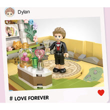 Load image into Gallery viewer, 718PCS MOC Love Wedding Romantic Book Model Figures Toy Building Block Brick Gift Set