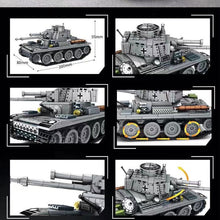 Load image into Gallery viewer, 502PCS WW2 38T Main Battle Tank Figure Model Toy Building Block Brick Gift Kids
