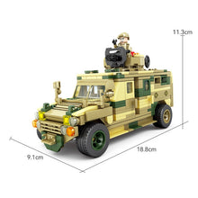 Load image into Gallery viewer, 404PCS MOC Military WW2 VN4 Wheeled Armored Vehicle Panzer Car Figure Model Toy Building Block Brick Gift Kids Compatible Lego