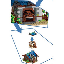 Load image into Gallery viewer, 1725PCS MOC City Street Town Medieval Barn Coach Model Building Block Brick Gift Set Kids New Compatible Lego