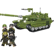 Load image into Gallery viewer, 952PCS MOC Military 4in1 WW2 T90 Tank Figure Model Toy Building Block Brick Gift Kids