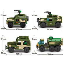 Load image into Gallery viewer, 856PCS Military WW2 8in1 DF-17 Ballistic Missile Truck Figure Model Toy Building Block Brick Gift Kids