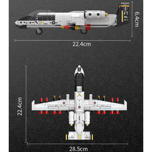 Load image into Gallery viewer, 323PCS Military WW2 A-10 Thunderbolt Warthog Attack Plane Figure Model Toy Building Block Brick Gift Kids Compatible Lego