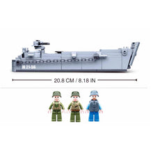 Load image into Gallery viewer, 182PCS Military WW2 LCVP Higgins Landing Craft Figure Model Toy Building Block Brick Gift Kids Compatible Lego