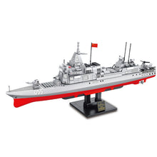 Load image into Gallery viewer, 864PCS Military WW2 055 Renhai Class Destroyer Battle Ship Figure Model Toy Building Block Brick Gift Kids Compatible Lego