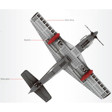 Load image into Gallery viewer, 258PCS Military WW2 P-51 North American Mustang Air Fighter Model Toy Building Block Brick Gift Kids