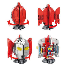 Load image into Gallery viewer, 736PCS MOC Ultraman Head Base Figures Model Toy Building Block Brick Gift Kids