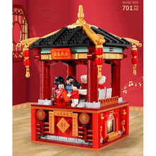 Load image into Gallery viewer, 701PCS MOC Chinese Lunar New Year Dinner Music Box Model Figure Toy Building Block Brick Gift Kids