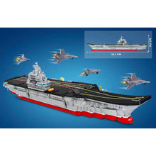 Load image into Gallery viewer, 1261PCS Military WW2 USS Shandong Aircraft Carrier Model Toy Building Block Brick Gift Kids Compatible Lego