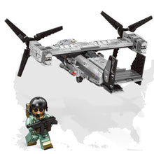 Load image into Gallery viewer, 816PCS Military WW2 4in1 Boeing Bell V-22 Osprey B-2 B-52 Bomber Aircraft Figure Model Toy Building Block Brick Gift Kids Compatible Lego