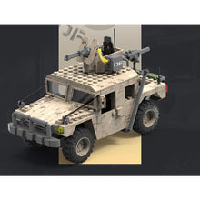 Load image into Gallery viewer, 469PCS MOC Military Desert Hummer Car Figure Model Toy Building Block Brick Gift Kids