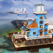 Load image into Gallery viewer, 2375PCS MOC Fisherman Light House Wharf Pier Model Figure Toy Building Block Brick Gift Kids