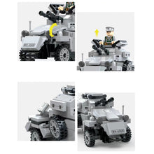 Load image into Gallery viewer, 289PCS Military WW2 Sdkfz 221 Wheeled Armored Vehicle Car Figure Model Toy Building Block Brick Gift Kids