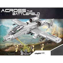 Load image into Gallery viewer, 961PCS Military WW2 A-10 Thunderbolt Hog Air Fighter Figure Model Toy Building Block Brick Gift Kids