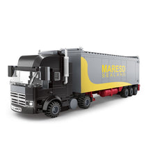 Load image into Gallery viewer, MOC City Container Heavy Goods Transportation Truck Car Vehicle Model Toy Building Block Brick Gift Kids