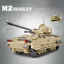 Load image into Gallery viewer, 1350PCS Military WW2 M2 Bradley Tank Figure Model Toy Building Block Brick Gift Kids Compatible Lego