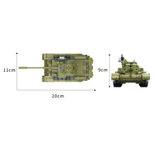 Load image into Gallery viewer, 661PCS Military WW2 T-34 Battle Tank Figure Model Toy Building Block Brick Gift Kids