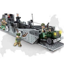 Load image into Gallery viewer, 408PCS Military LCM3 Landing Craft Model Figures Toy Building Block Brick Gift Kids