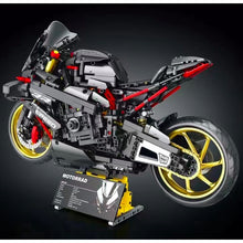 Load image into Gallery viewer, 1920PCS MOC Technic Large Black Motorcycle Motor Bike Model Toy Building Block Brick Gift Kids Compatible Lego 1:5