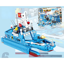 Load image into Gallery viewer, 468PCS Military WW2 Type 022 Missile Boat Houbei Class Figure Model Toy Building Block Brick Gift Kids