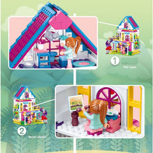 Load image into Gallery viewer, 763PCS MOC Girls Sweet Lake Villa House Home Figure Model Toy Building Block Brick Gift Kids
