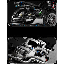 Load image into Gallery viewer, 3686PCS MOC Statoc Large Technic Speed Black P1 Super Racing Sports Car Model Toy Building Block Brick Gift Kids Compatible Lego 1:8