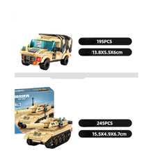 Load image into Gallery viewer, 877PCS Military WW2 4in1 Jeep Truck Tank Model Toy Building Block Brick Gift Kids Compatible Lego