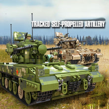 Load image into Gallery viewer, 1268PCS MOC Military Large 09 35MM Tracked Self-Propelled Artillery Tank Figures Model Toy Building Block Brick Gift Kids Compatible Lego