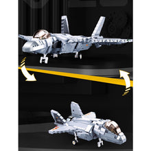 Load image into Gallery viewer, 926PCS Military WW2 2in1 Chengdu J-20 Fire Fang Stealth Air Fighter Figure Model Toy Building Block Brick Gift Kids