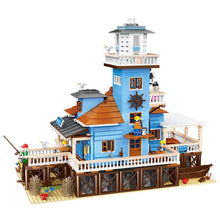 Load image into Gallery viewer, 2375PCS MOC Fisherman Light House Wharf Pier Model Figure Toy Building Block Brick Gift Kids