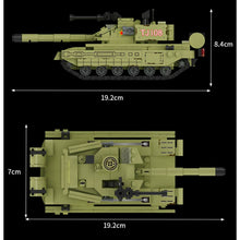 Load image into Gallery viewer, 391PCS Military WW2 99A Main Battle Tank Figure Model Toy Building Block Brick Gift Kids Compatible Lego