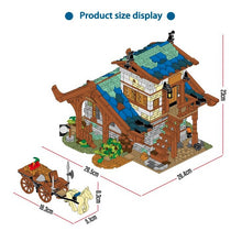 Load image into Gallery viewer, 1725PCS MOC City Street Town Medieval Barn Coach Model Building Block Brick Gift Set Kids New Compatible Lego