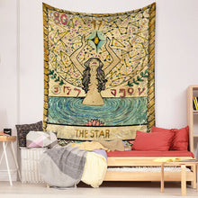 Load image into Gallery viewer, Tapestry Home Decor Wall Hanging Living Bed room Tablecloth Tarot Card The Star