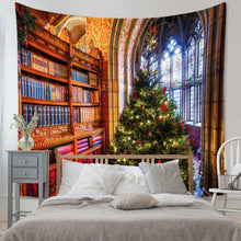 Load image into Gallery viewer, Tapestry Home Decor Wall Hanging Living Room Bedroom Christmas Tree bookshelf