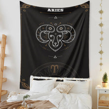 Load image into Gallery viewer, Tapestry Home Decor Wall Hanging Living Bed room Tablecloth Zodiac Aries