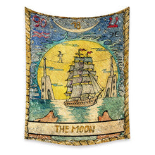 Load image into Gallery viewer, Tapestry Home Decor Wall Hanging Living Bed room Tablecloth Tarot Card The Moon