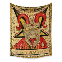 Load image into Gallery viewer, Tapestry Home Decor Wall Hanging Living Bed room Tablecloth Tarot Bohemia Devil