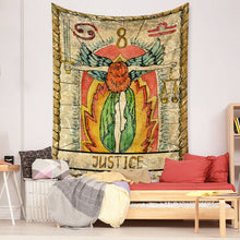 Load image into Gallery viewer, Tapestry Home Decor Wall Hanging Living Bed room Tablecloth Tarot Card Justice