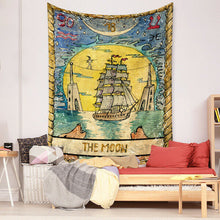 Load image into Gallery viewer, Tapestry Home Decor Wall Hanging Living Bed room Tablecloth Tarot Card The Moon