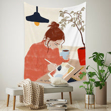 Load image into Gallery viewer, Tapestry Home Decor Wall Hanging Living Bed room Tablecloth Life Natural Chic