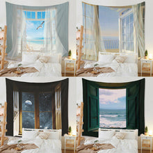 Load image into Gallery viewer, Tapestry Home Decor Wall Hanging Living Bed room Tablecloth Scenery Window View