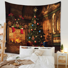 Load image into Gallery viewer, Tapestry Home Decor Wall Hanging Living Room Bedroom Christmas Santa Fireplace