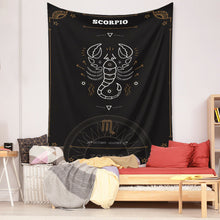 Load image into Gallery viewer, Tapestry Home Decor Wall Hanging Living Bed room Tablecloth Zodiac Scorpio